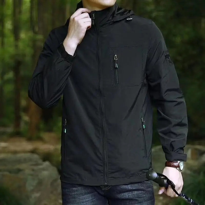 Mens Tactical Softshell Jacket Waterproof Windproof Coat