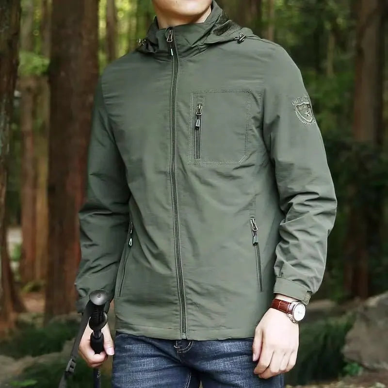 Mens Tactical Softshell Jacket Waterproof Windproof Coat